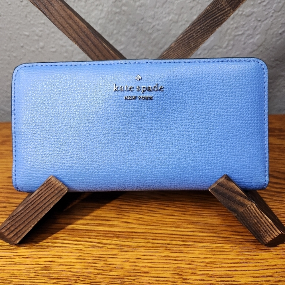 kate spade Leather Zip Slim Wallet